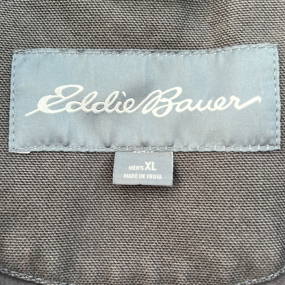 Eddie Bauer Bomber Jacket Explorer Cloth XL Bomber Coat Pockets grey - Picture 4 of 9